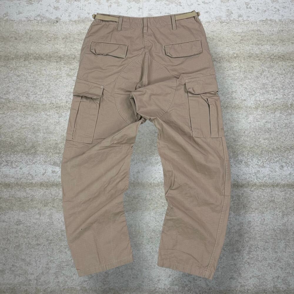 Vintage 90s Tru Spec Tactical Pants 32x30 Baggy Wide Leg Tan Double Knees Cargos